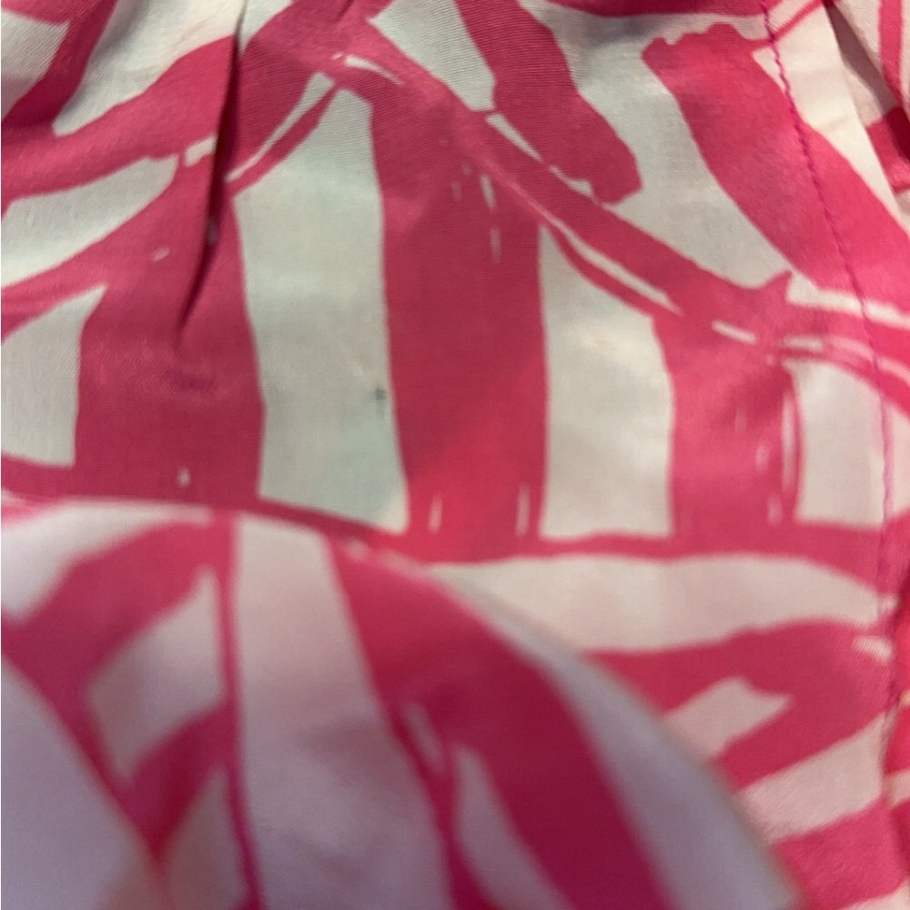Lilly Pulitzer Lei Lei Halter Top Capri Pink Yacht 100% Silk Lilly Size Large - Picture 7 of 8